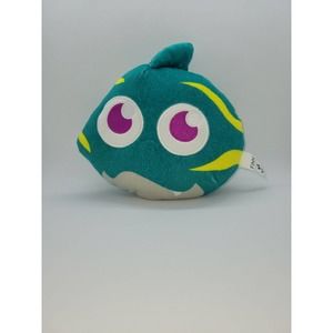 Boundless Network FINN Blue Green Fish Stuffed Animal Plush 8" baby shark